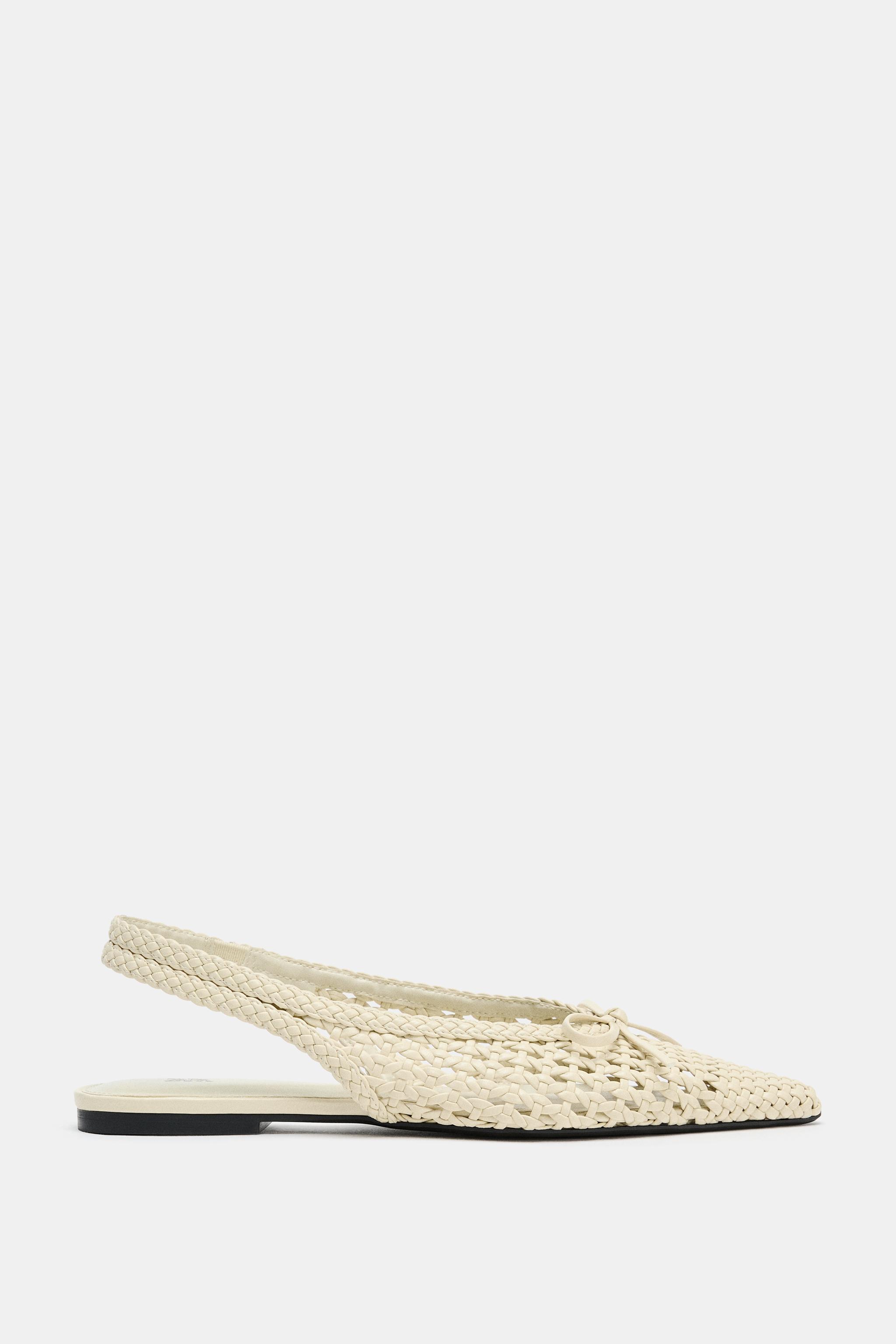 BRAIDED EFFECT FLAT SHOES